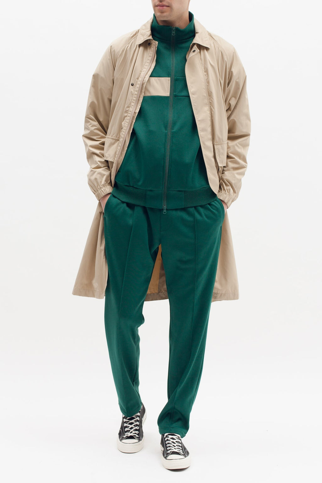 Long Trench Coat - Beige