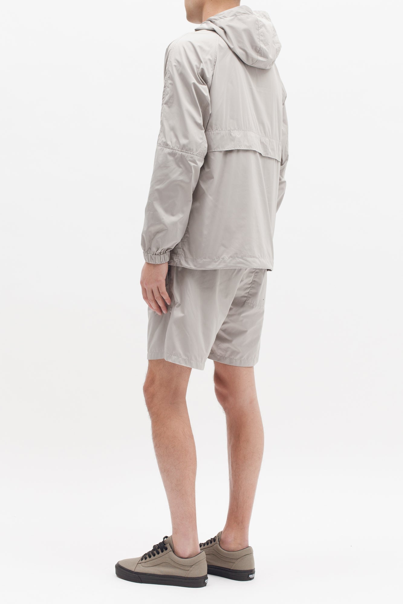 Nylon Popover Jacket - Grey
