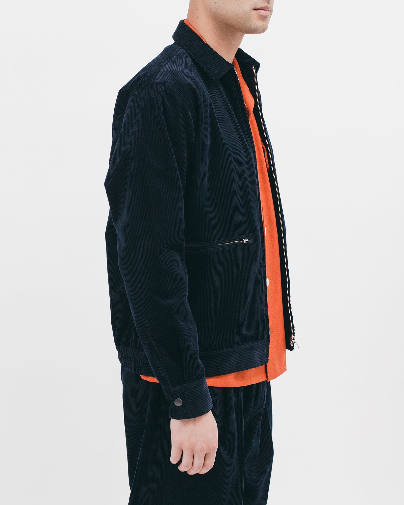 Harrington Jacket - Midnight Cord